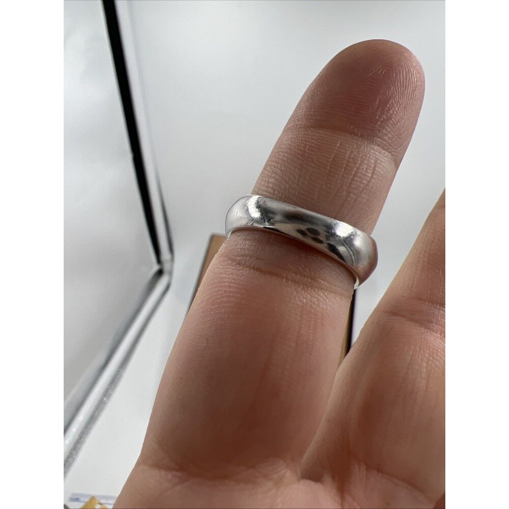 Vintage Estate 925 NF Ring Sterling Silver Dome Pave Emerald & CZ 7.25 QJewelry - Picture 7 of 12